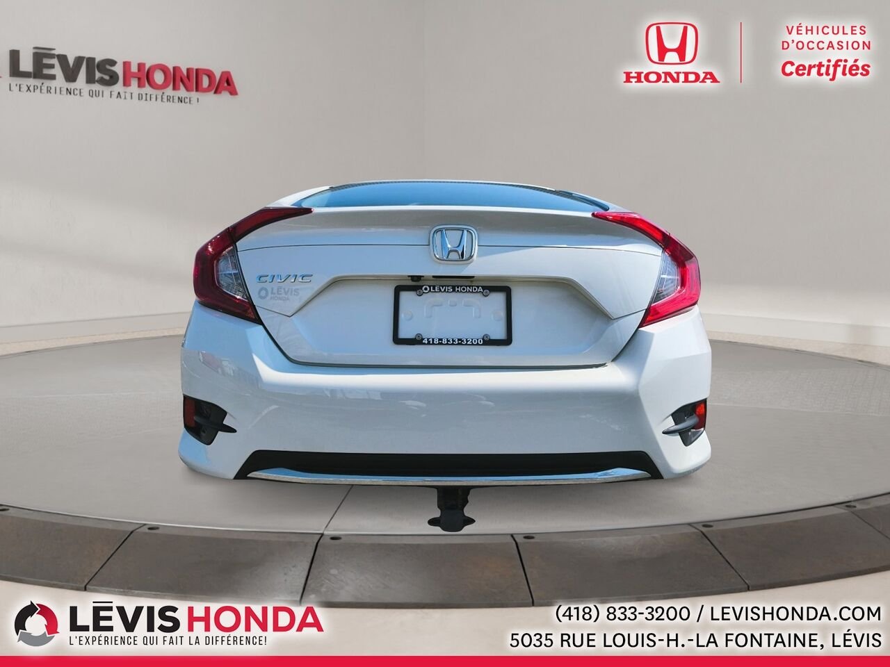 Honda Civic LX LX BM 2019 Blanc Lévis - photo #10