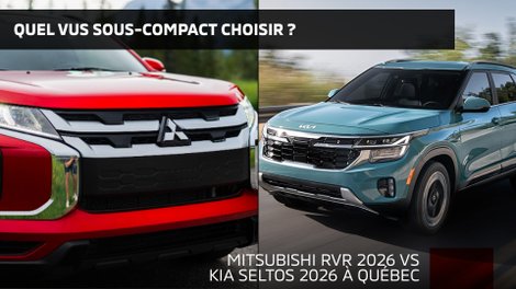 Mitsubishi RVR 2026 vs Kia Seltos 2026 à Québec : Quel VUS sous-compact choisir ?