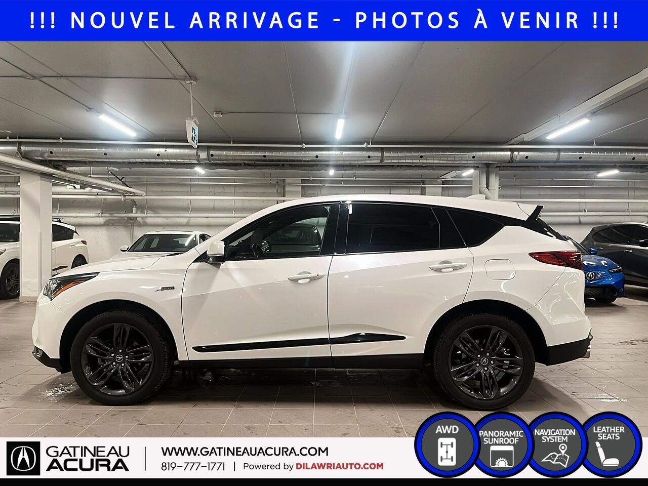 2024 Acura RDX A-Spec SH-AWD White Gatineau - photo #7