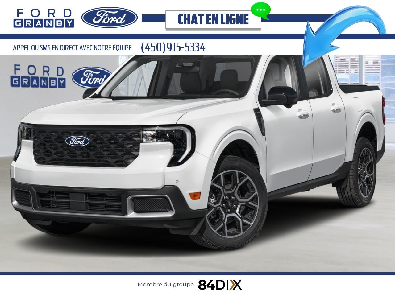 Ford Maverick 2025 Blanc sidéral métallisé Granby - photo #0