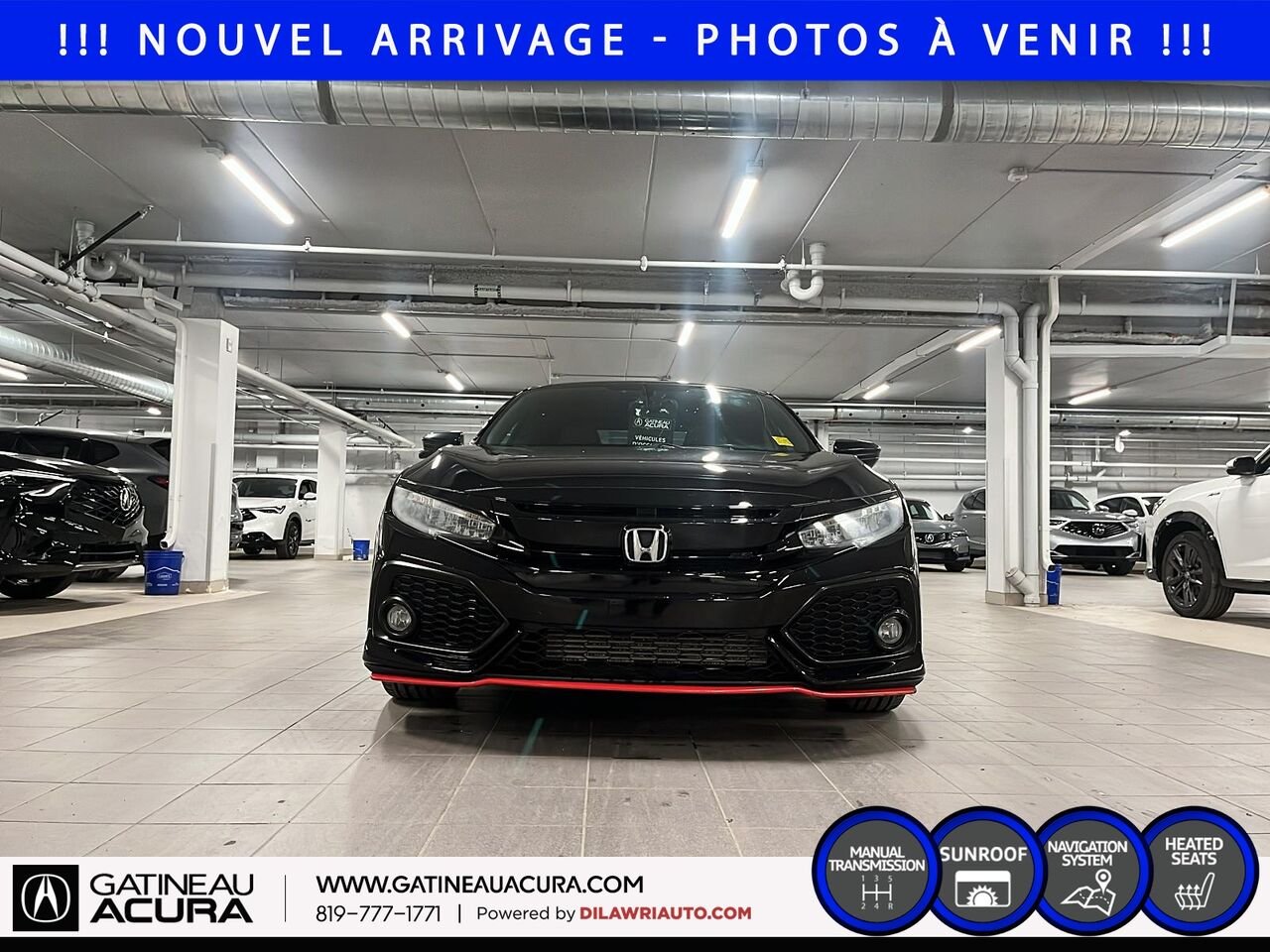 2019 Honda Civic SI Black Gatineau - photo #1