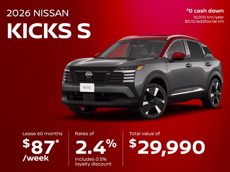 Nissan chomedey Accueil mai Kicks S