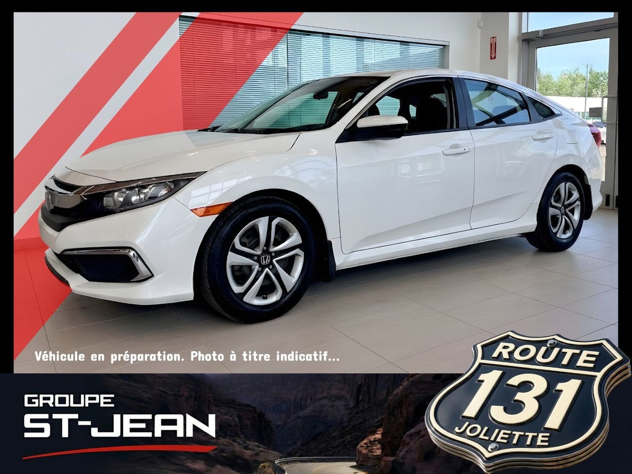 2019 Honda Civic Sedan White Notre-Dame-des-Prairies - photo #0