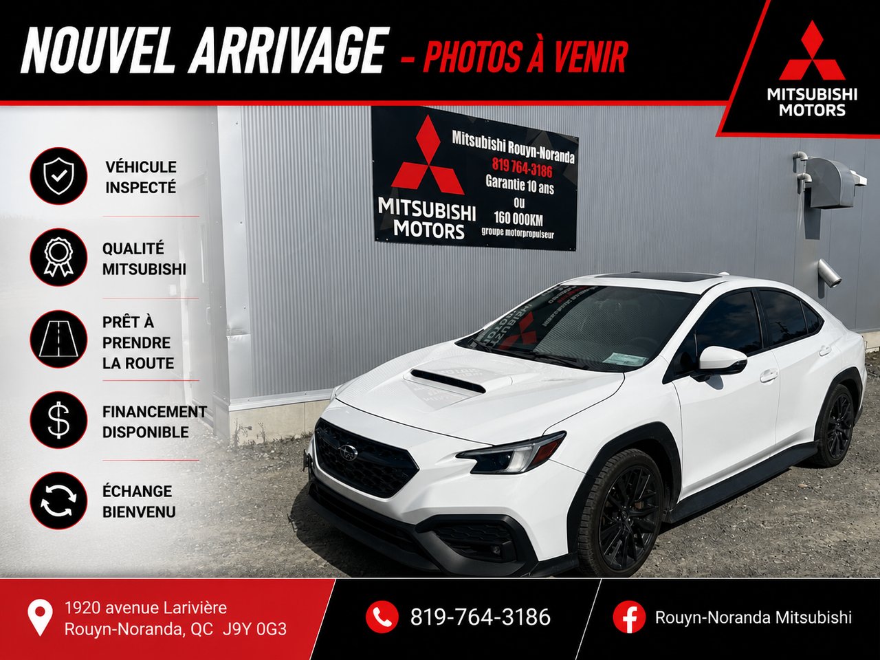 2023 Subaru WRX White Rouyn-Noranda - photo #0