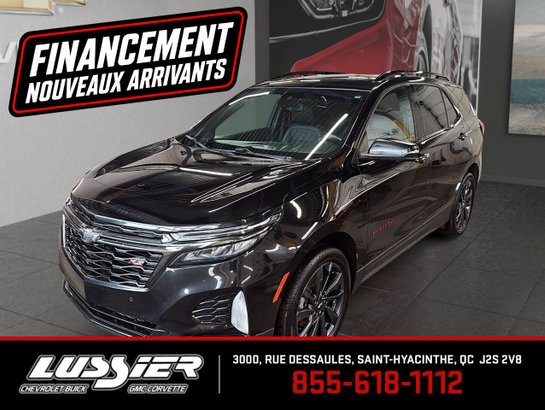 CHEVROLET EQUINOX RS + GARANTIE DISPOIBLE + TOIT OUVRANT + 1-2-3 CHANCES AU CREDIT 2022 Noir