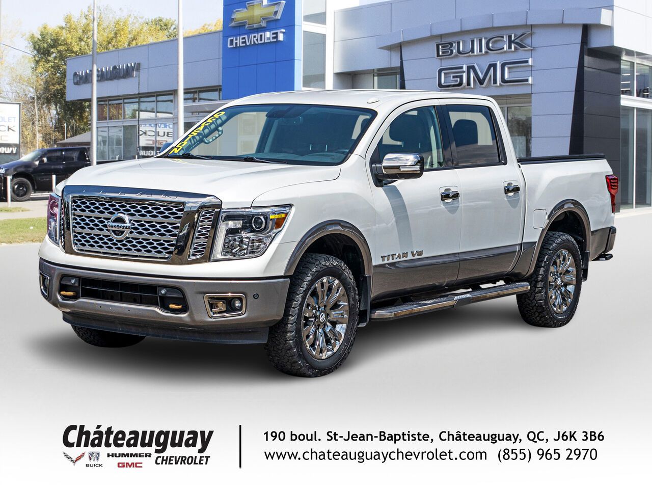 White 2018 Nissan Titan Pickup Truck Automatic
