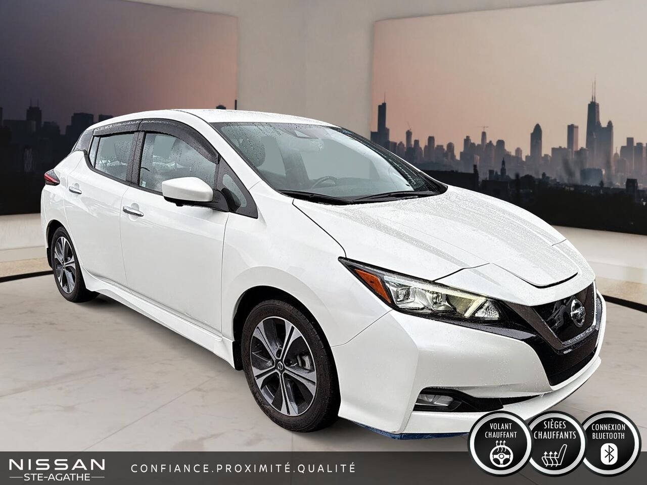 Nissan LEAF 2021 Blanc Saint-Jérôme - photo #2
