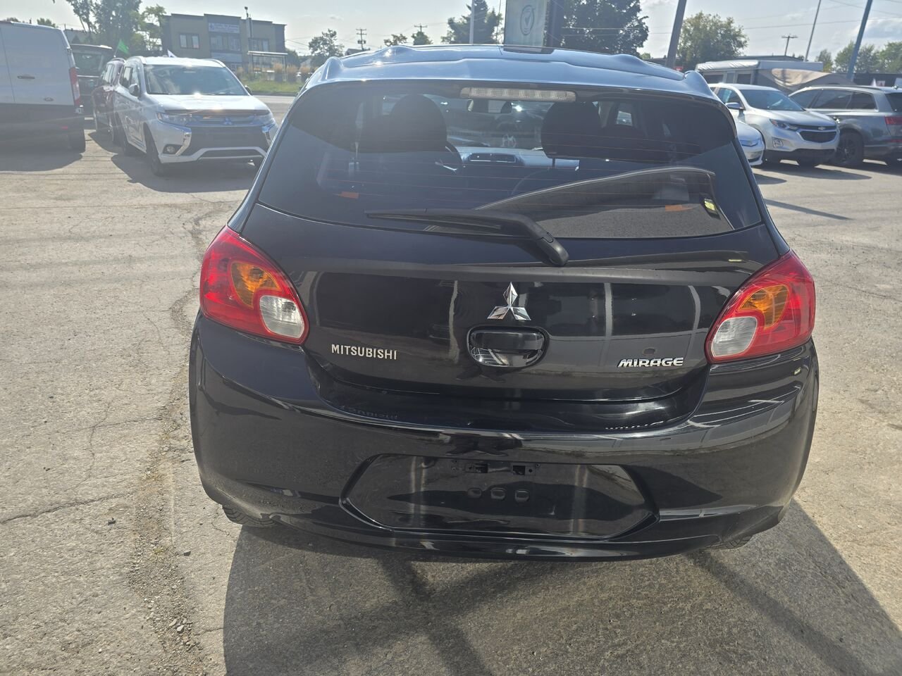 2014 Mitsubishi Mirage Black  - photo #3