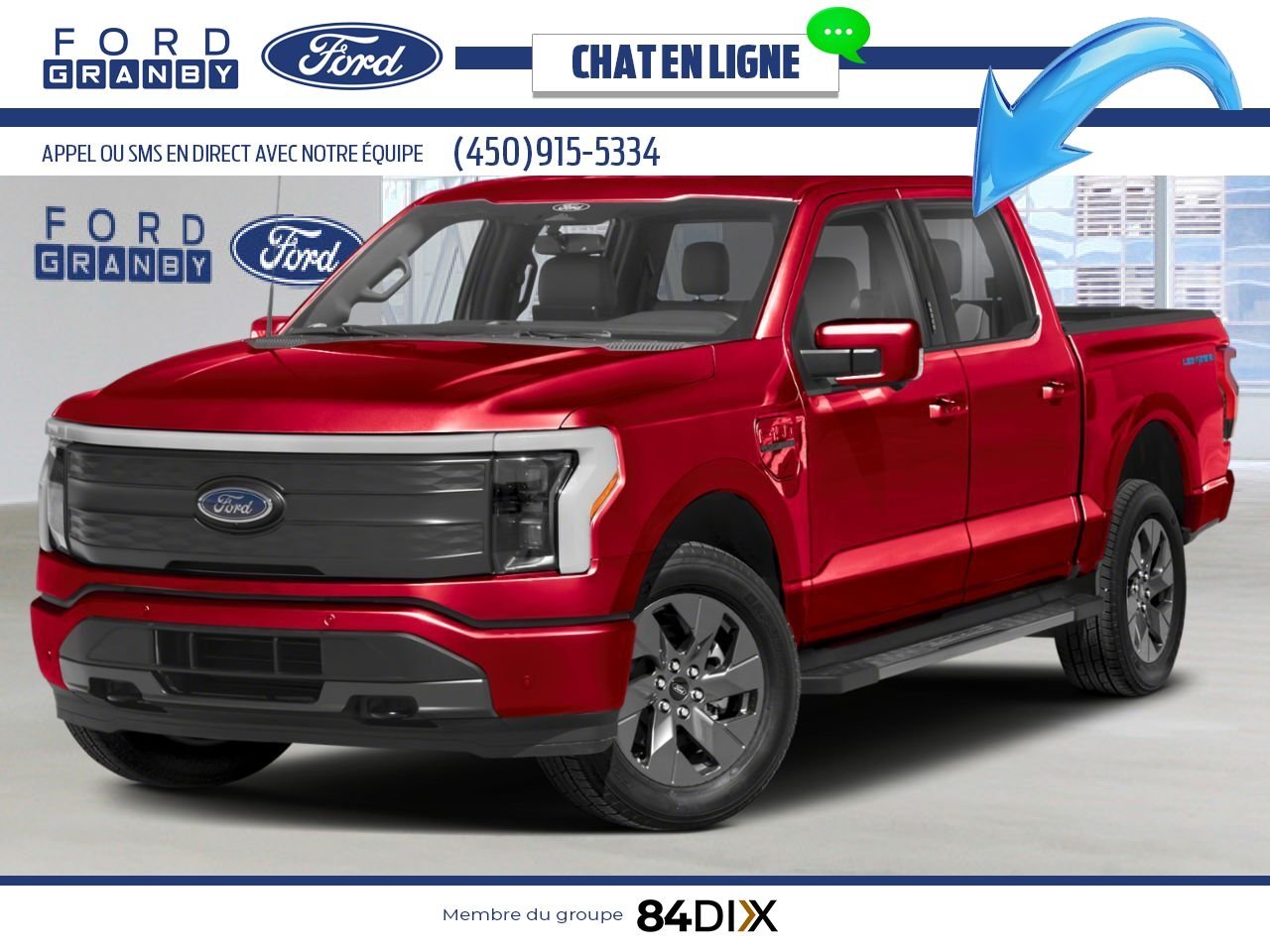 2025 Ford F-150 Lightning Rapid Red Metallic Tinted Clearcoat Granby - photo #0