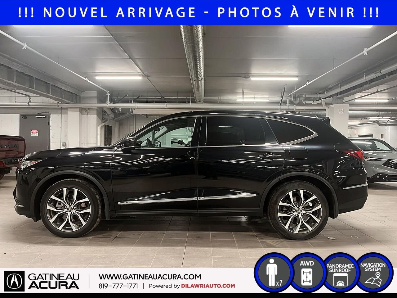 2024 Acura MDX Tech SH-AWD Black Gatineau - photo #7