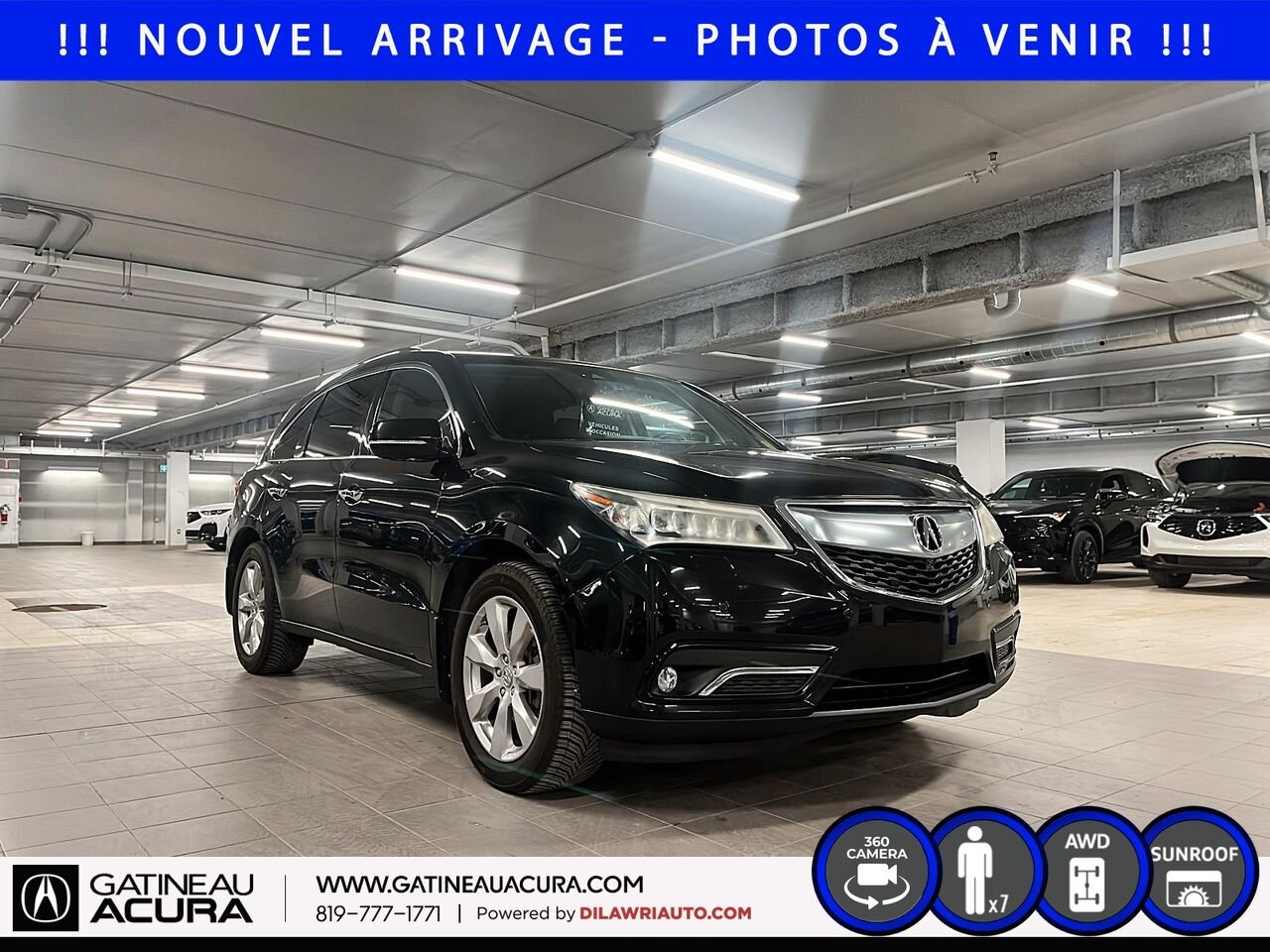 2016 Acura MDX Élite SH-AWD Black Gatineau - photo #2