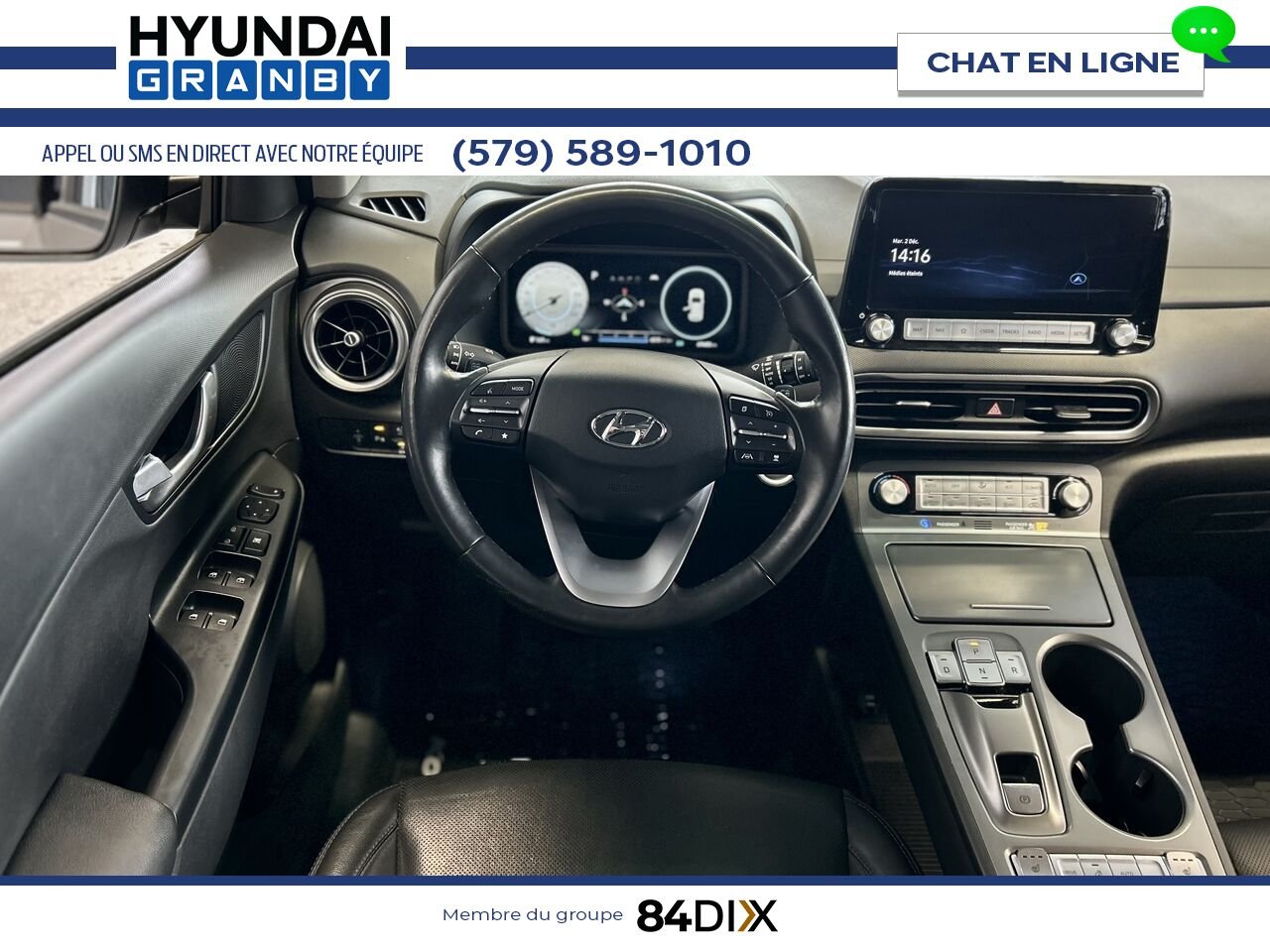 Hyundai Kona électrique 2023 Gris Granby - photo #15
