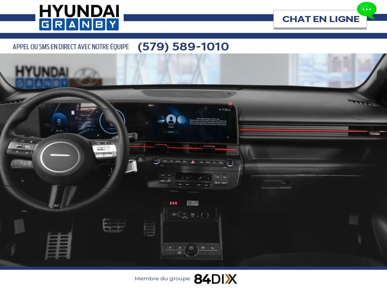 HYUNDAI Kona 2026 Gris cybernétique avec toit Noir abyssal Granby - photo #2