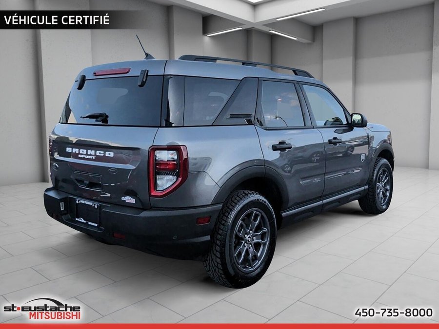 2022 Ford Bronco Sport Big Bend 4X4-GPS-BANC CHAUFFANT-CARPLAY/ANDROID AUTO Grey