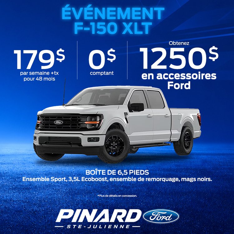 Pinard ford PROMO juin F 150 XLT 2026 1000X1000
