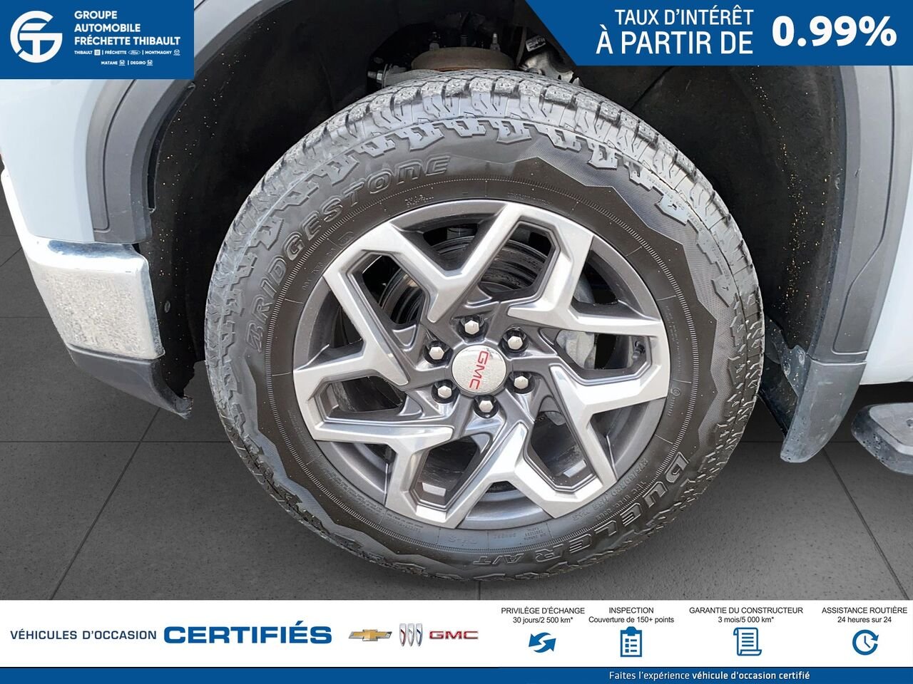 GMC SIERRA SLE cabine multiplace 4RM 157 po 2024 Gris Montmagny - photo #7