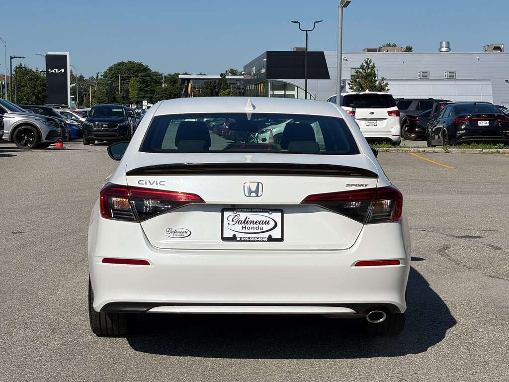 Honda Civic Sport 2023 Blanc Gatineau - photo #4