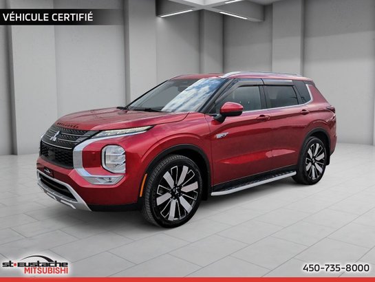 Mitsubishi Outlander PHEV SEL S-AWC PHEV PLUG IN-CUIR-TOIT OUVRANT-BANC CHAUFFANT 2023 Rouge