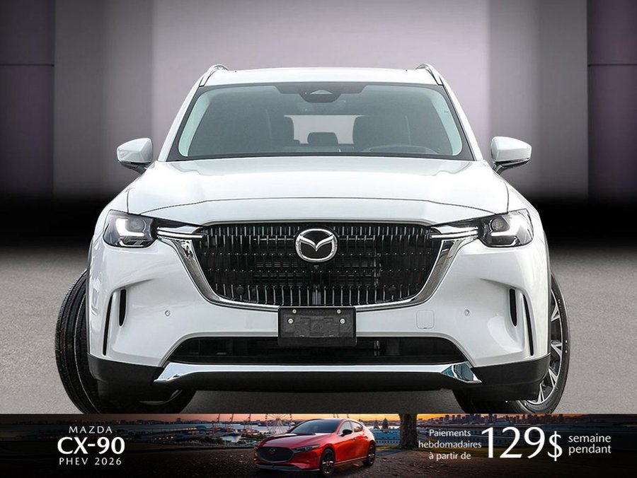 Mazda CX-90 hybride rechargeable 2026 2026 Blanc rhodium métallisé
