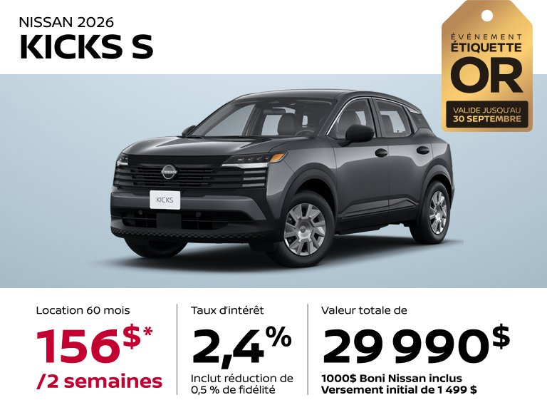 Promo Nissan Kicks S