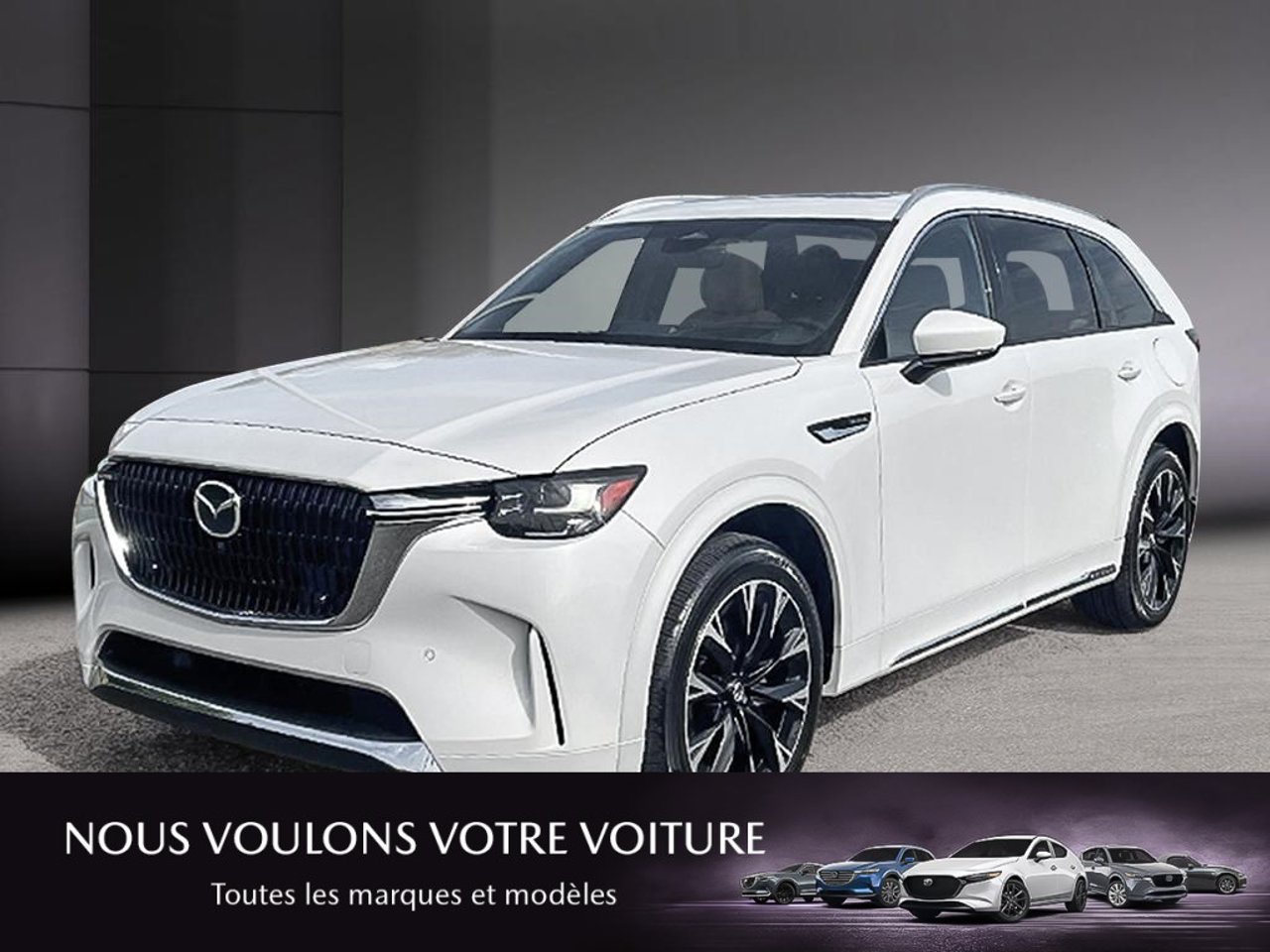 2026 Mazda CX-90 PHEV JM3KKEHA1T1408686 Rhodium White Metallic Mirabel - photo #0