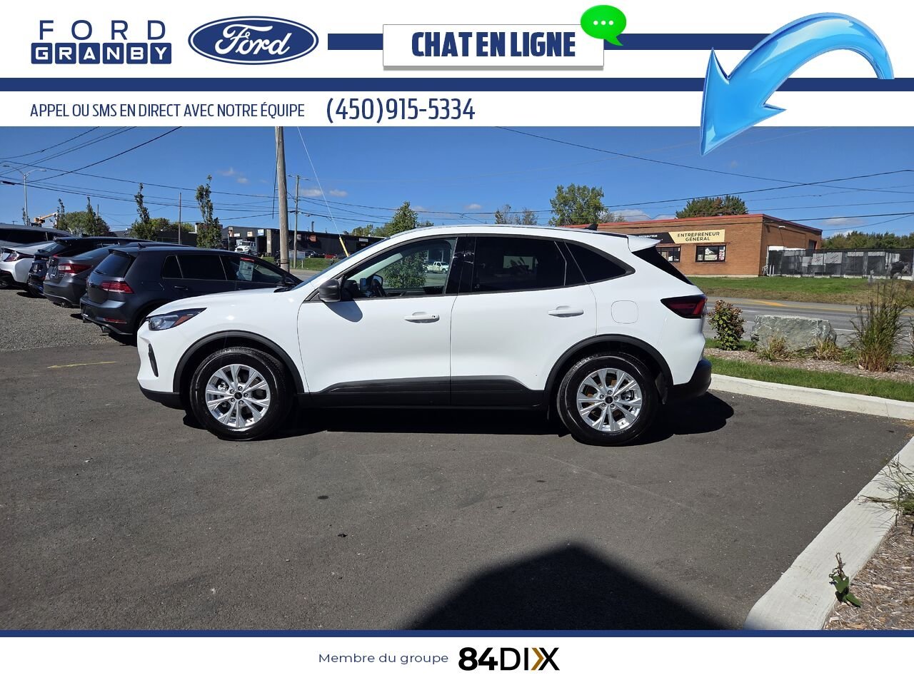 Ford Escape 2025 Blanc Granby - photo #3
