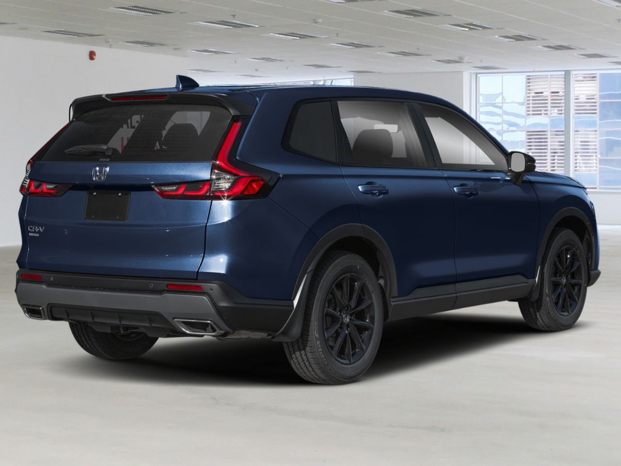 2026 HONDA CR-V Hybrid EX-L Traction Intégrale Canyon River Blue Metallic Val-d'Or - photo #2