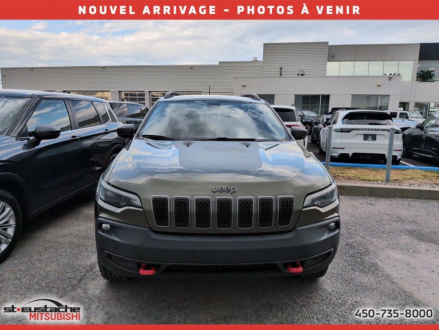 Jeep Cherokee Trailhawk 4x4-cuir-sièges chauffants-carplay-ecran tactile 2021 Vert