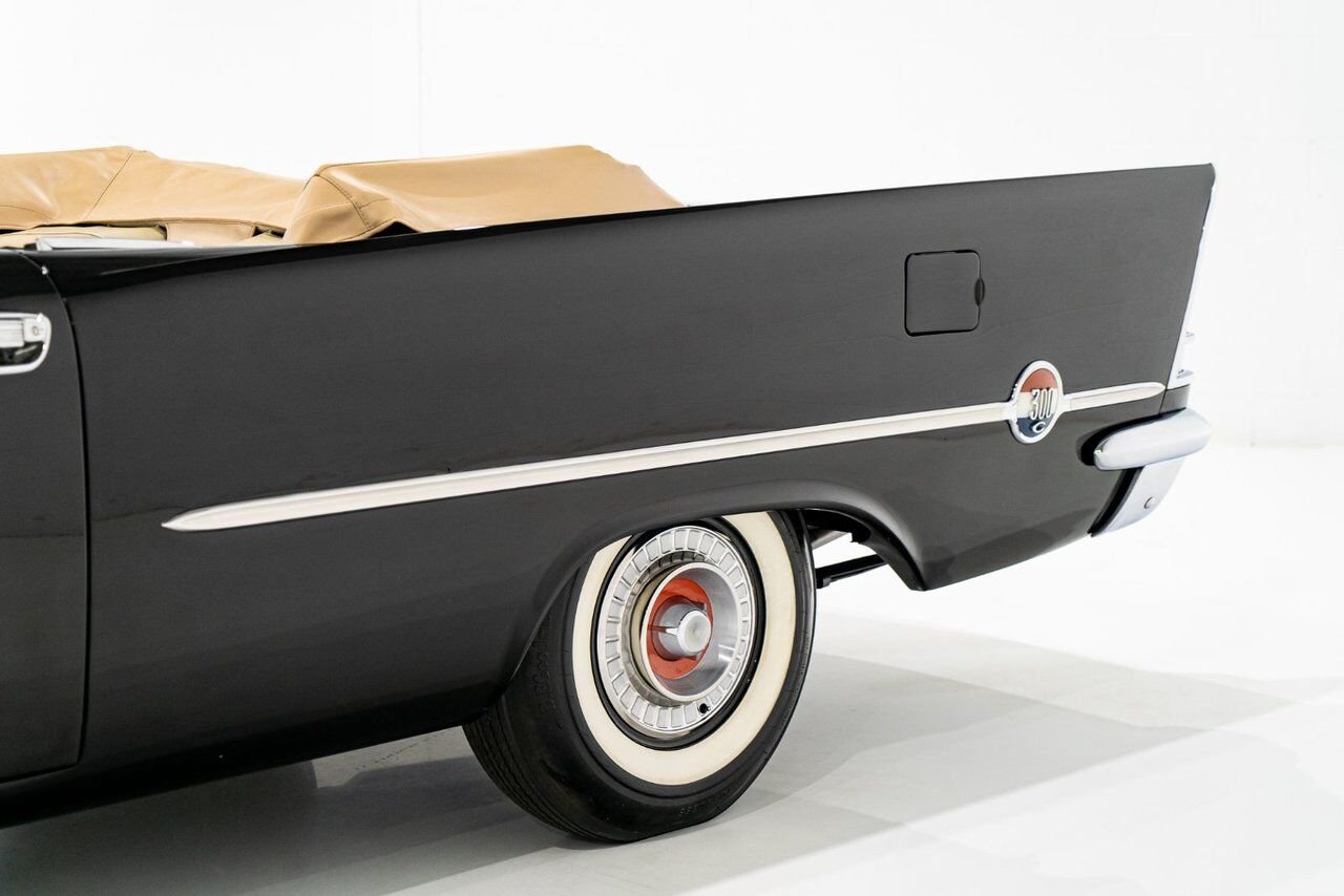 1957 Chrysler 300C 1 of 474 convertibles produced **PRICE IN USD** Black Montreal - photo #36