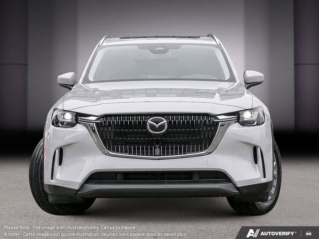 Mazda CX-90 hybride rechargeable JM3KKCHA5T1399561 2026 Blanc rhodium métallisé Mirabel - photo #1