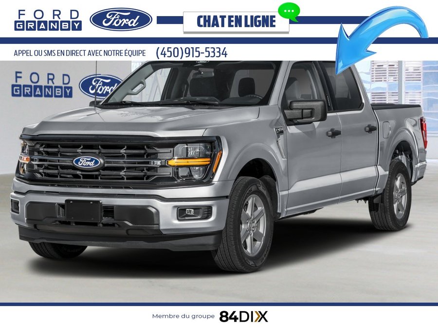Ford F-150 XLT cabine SuperCrew 4RM caisse de 5,5 pi 2026 Argent emblématique métallisé