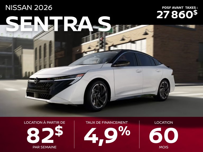 Nissan st eustache Accueil avril Sentra S