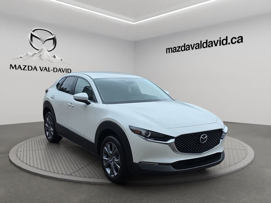 Mazda CX-30 GS TI, AWD, Bluetooth, Navigation, commande audio au volant 2024 Blanc