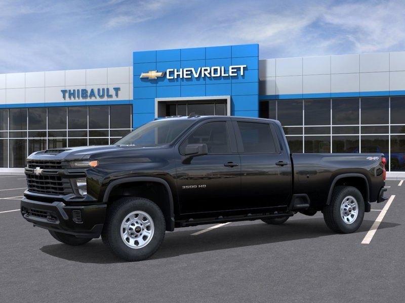 CHEVROLET SILVERADO 3500HD WT cabine multiplace 4RM 172 po 2026 Noir Sherbrooke - photo #1