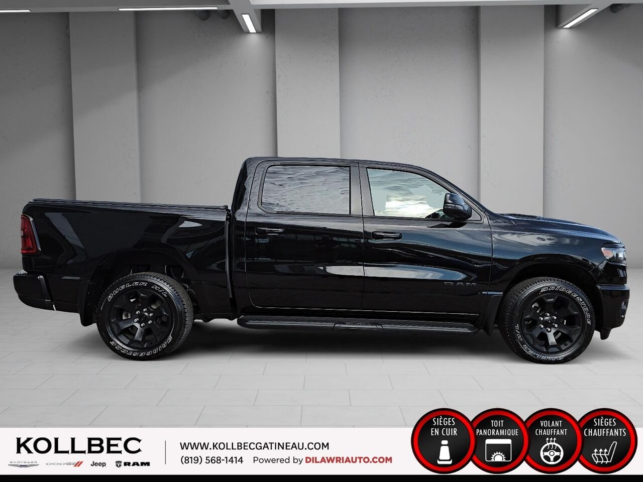 RAM 1500 SPORT Sport cabine d'équipe 4x4 caisse de 5 pi 7 po 2025 Noir Ottawa & Gatineau - photo #13
