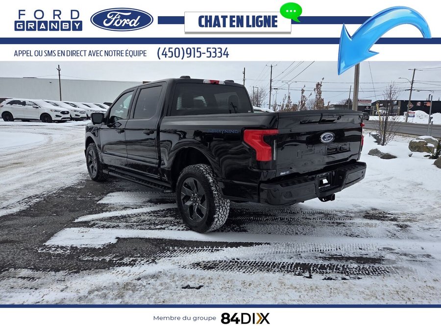 Ford F-150 Lightning XLT SuperCrew 4RM caisse de 5,5 pi 2023 Noir