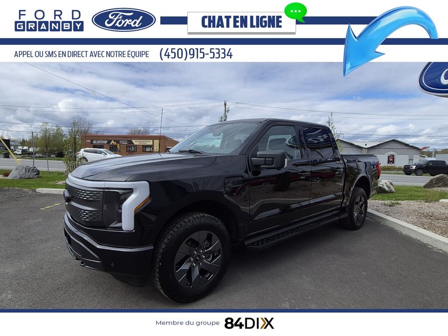 Ford F-150 Lightning XLT, 386KM XLT, 4RM, 5,5 pi, AUTONOMIE 386KM 2023 Noir