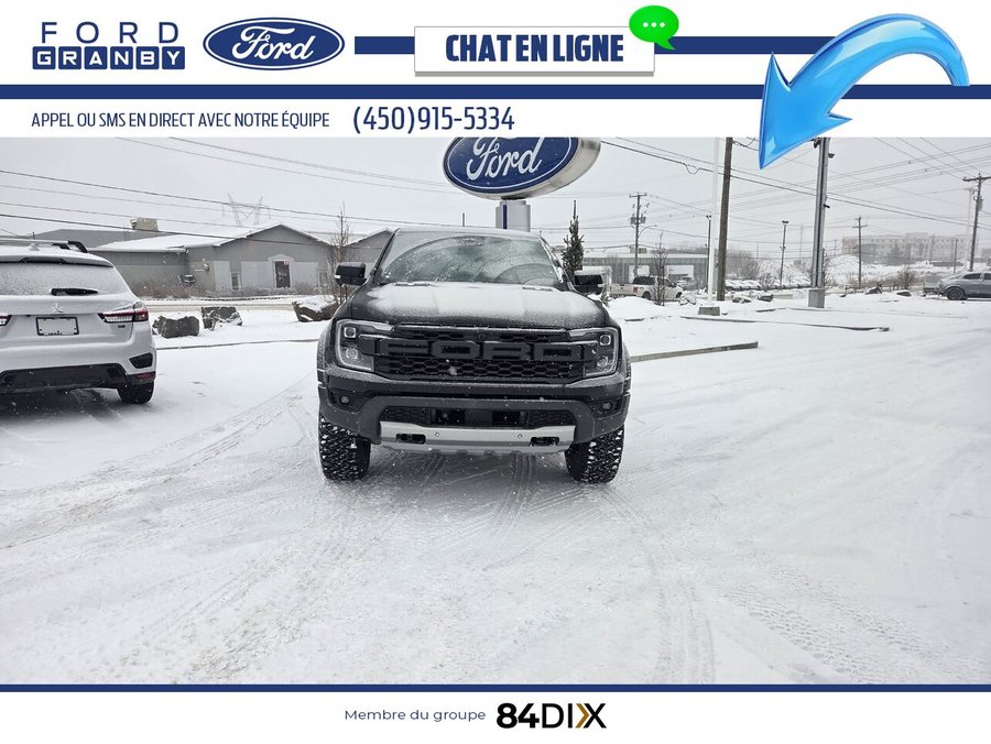 Ford RANGER Raptor cabine SuperCrew 4RM caisse de 5 pi 2024 Noir