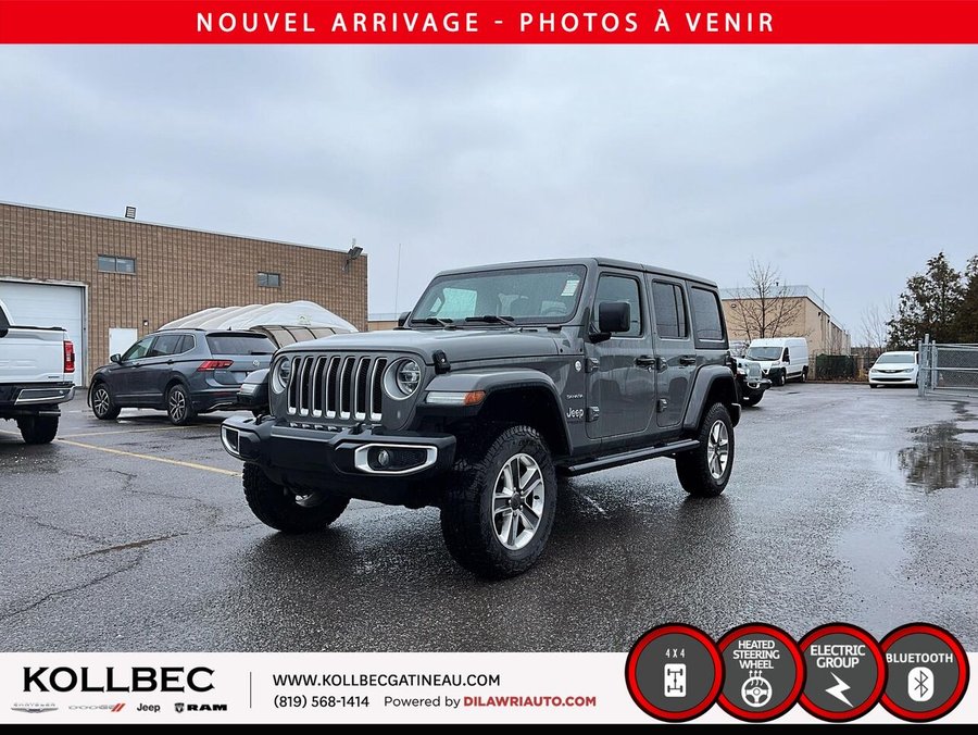JEEP WRANGLER UNLIMITED *** CLEAN CARFAX + BAS KILOMÉTRAGE *** 2020 Gris