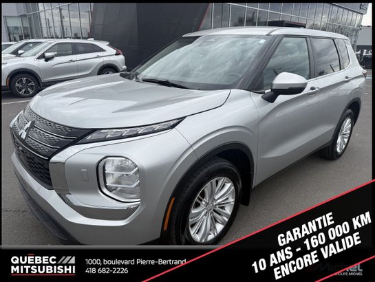 2023 Mitsubishi Outlander ES S-AWC, 7 passagers, Climatisation Silver
