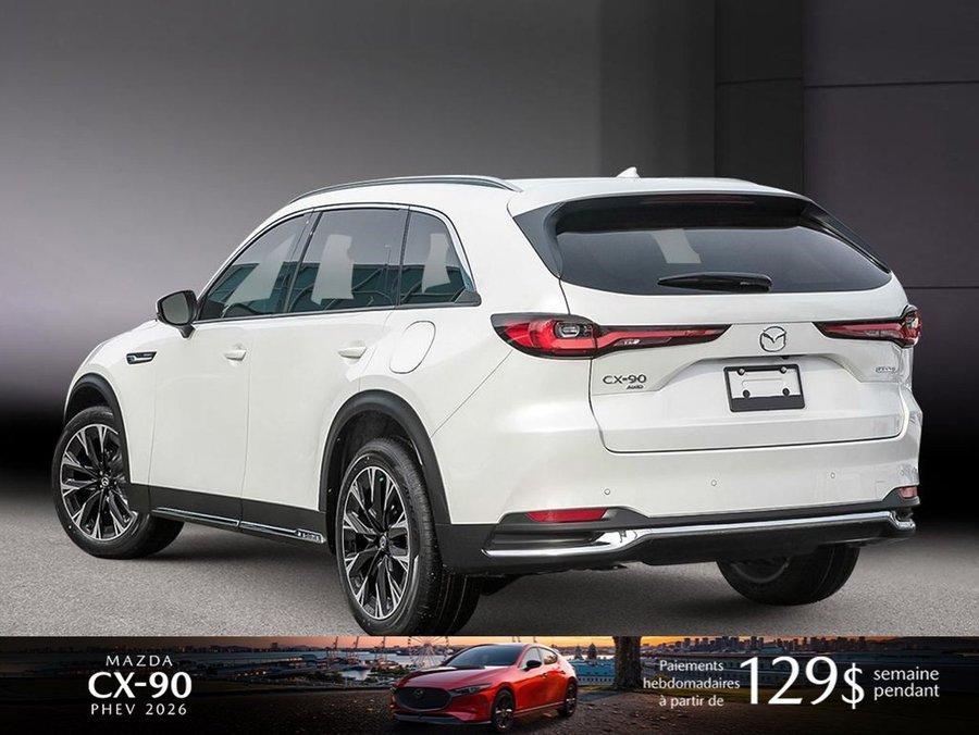 Mazda CX-90 hybride rechargeable 2026 2026 Blanc rhodium métallisé