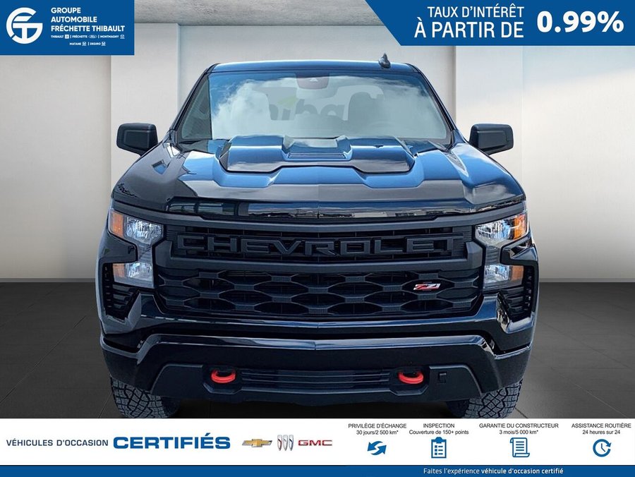 CHEVROLET SILVERADO Custom Trail Boss cabine multiplace 4RM 157 po 2024 Noir