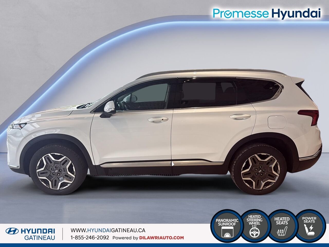 2022 Hyundai Santa Fe Hybrid White Gatineau - photo #4