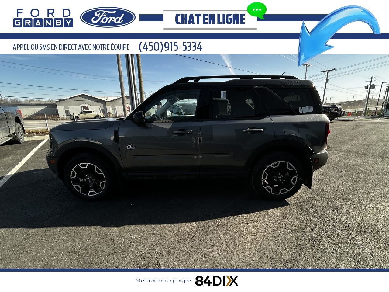 2025 Ford Bronco Sport Azure Grey Metallic Tri-Coat Granby - photo #7