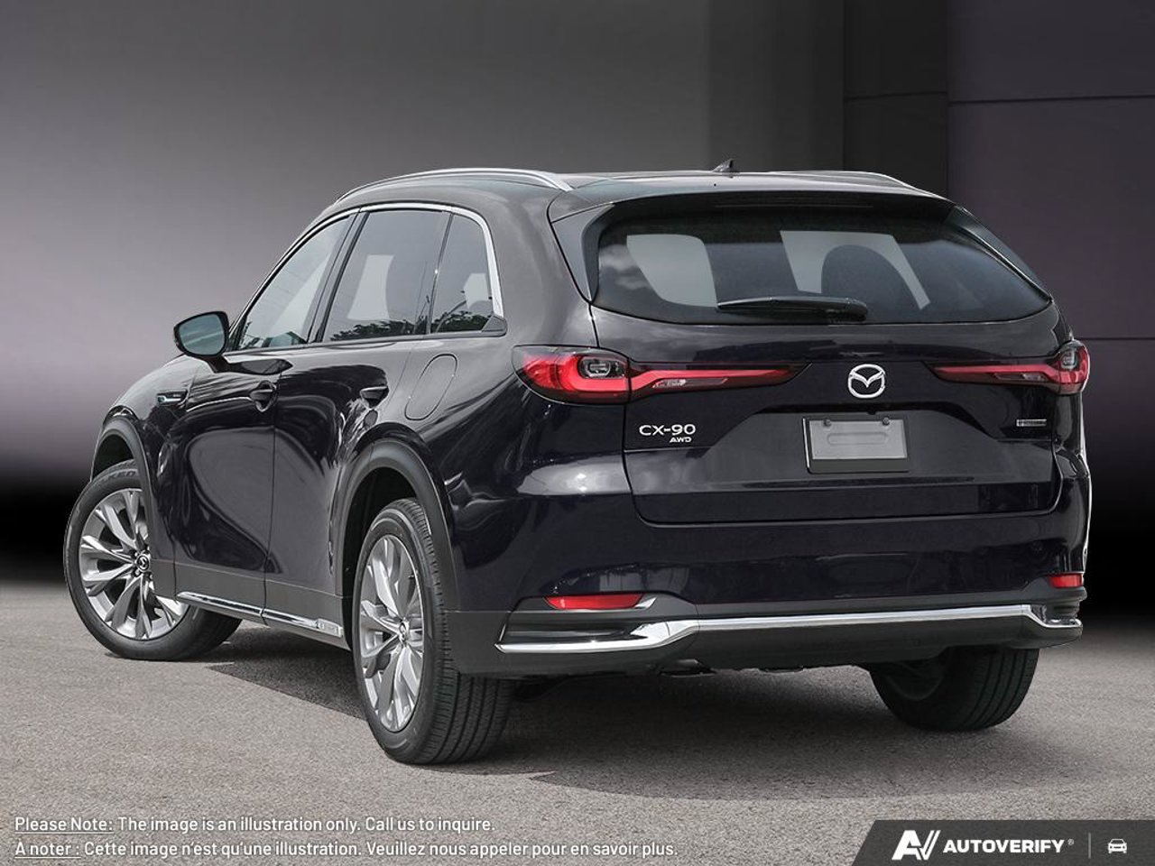 Mazda CX-90 hybride léger JM3KKDHD9T1389258 2026 Noir de jais mica Mirabel - photo #3