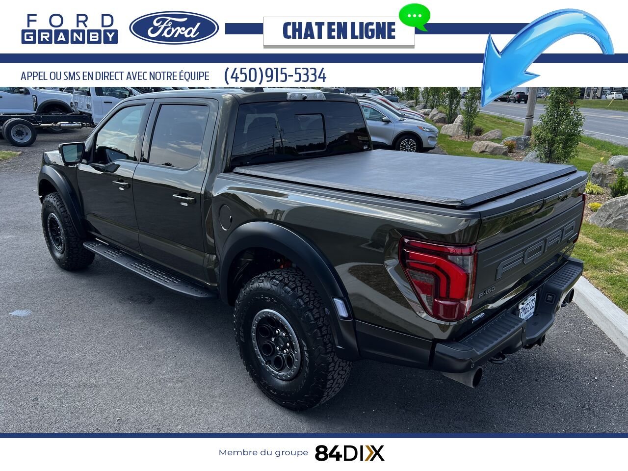 Ford F-150 RAPTOR 37 802A 2025 Vert Granby - photo #4