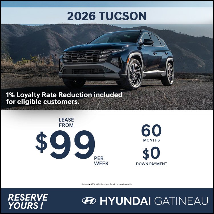 Hyundai gatineau promo TUCSON 2026 avril EN