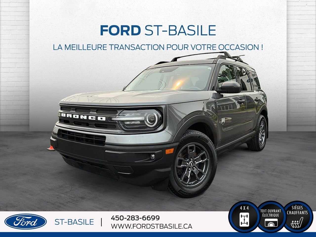 2021 Ford BRONCO Grey Saint-Basile-le-Grand - photo #0