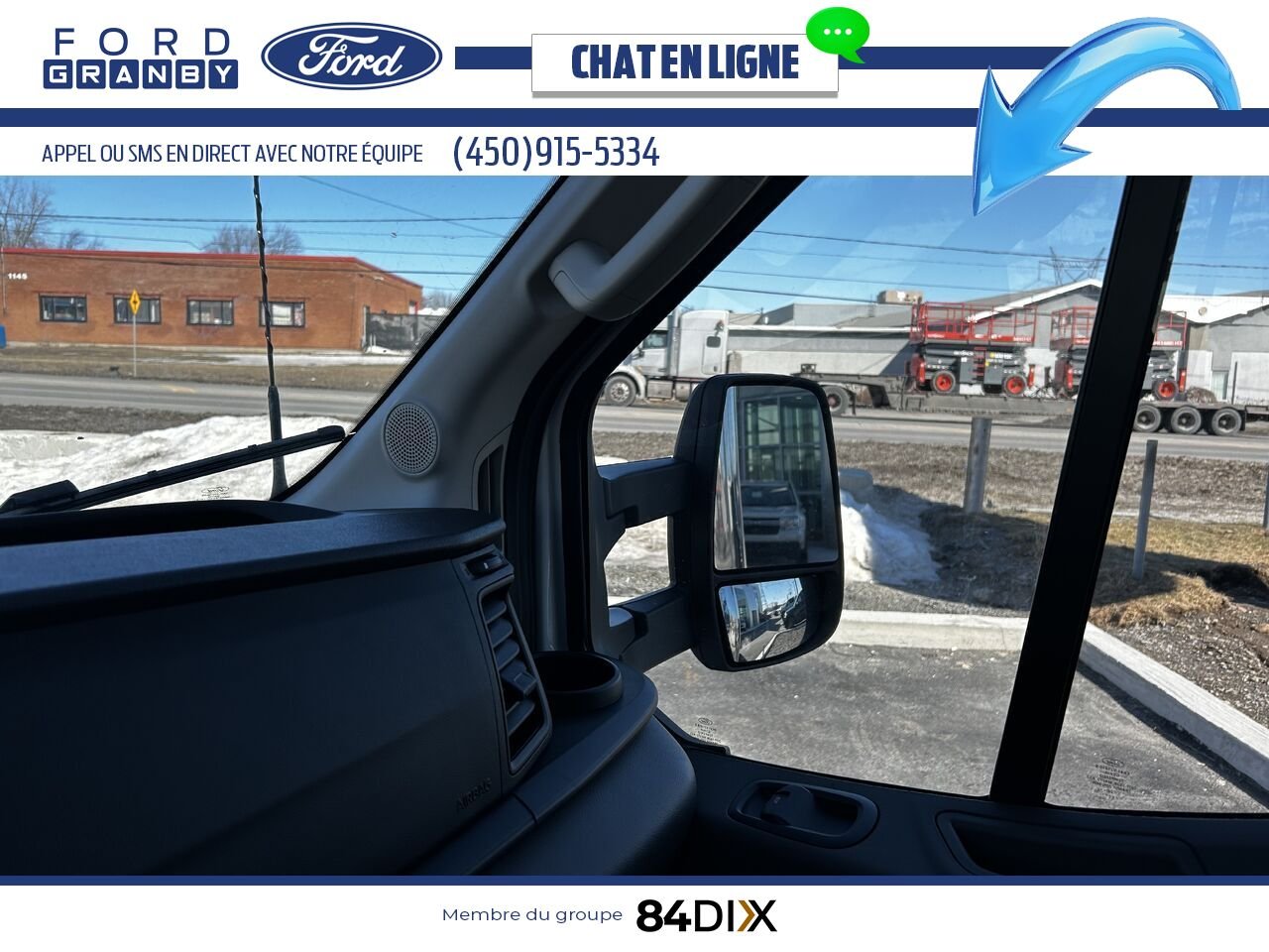 Ford TRANSIT FOURGON TRONQUÉ 2024 Blanc Granby - photo #11
