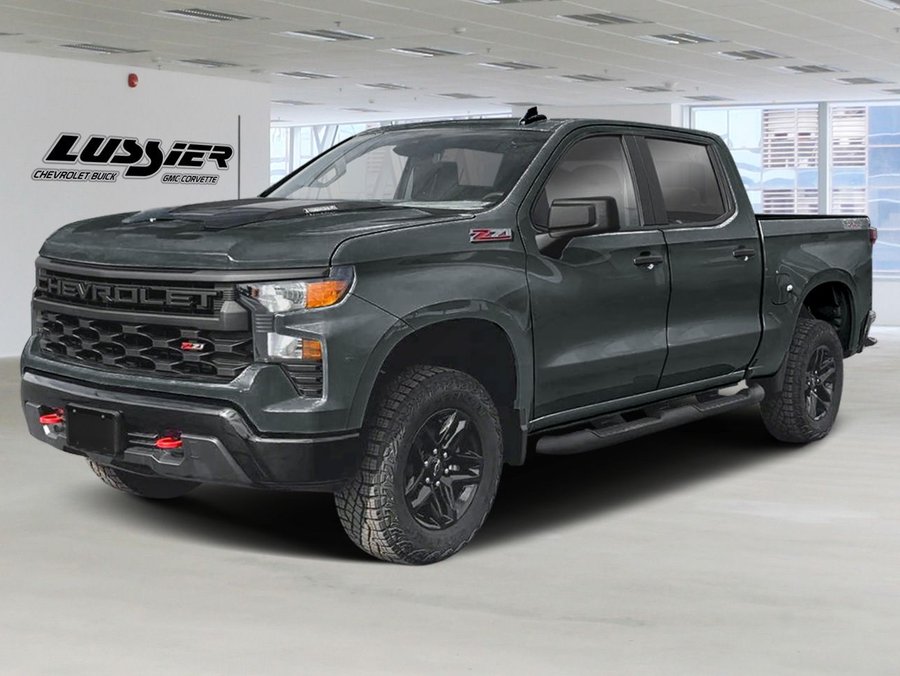 Chevrolet Silverado 1500 Custom Trail Boss cabine multiplace 4RM 157 po 2026 Gris cyprès